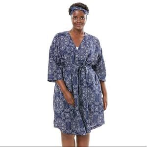 DREAMS & CO KIMONO ROBE & HEADBAND SET